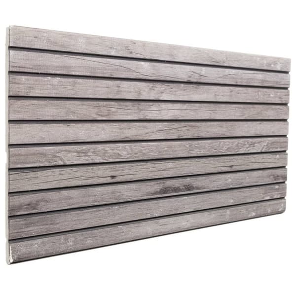 3D-seinäpaneelit 5 kpl harmaa 100x50 cm EPS