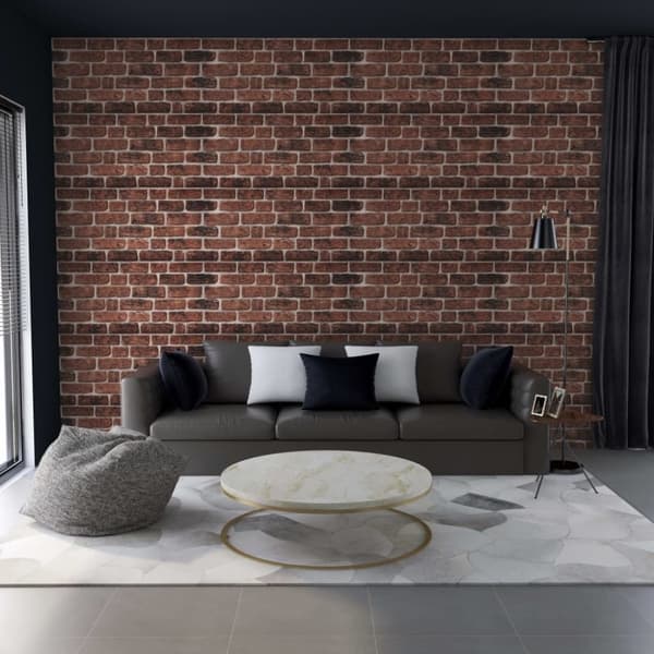 3D-vægpaneler 11 stk. murstensdesign EPS mørkebrun