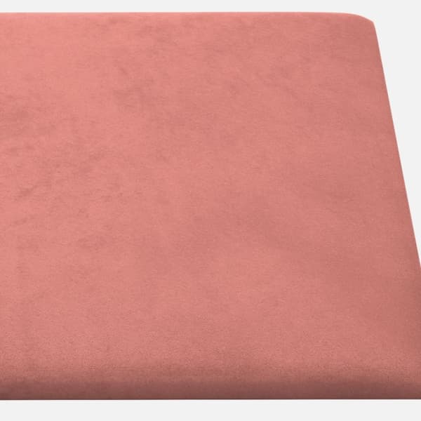 vægpaneler 12 stk. 60x30 cm 2,16 m² fløjl lyserød
