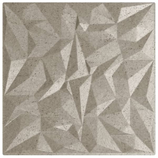vidaXL Veggpaneler 24 stk beton 50x50 cm XPS 6 m² ametyst