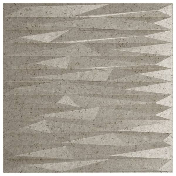 vidaXL Veggpaneler 24 stk beton 50x50 cm XPS 6 m² stjerne