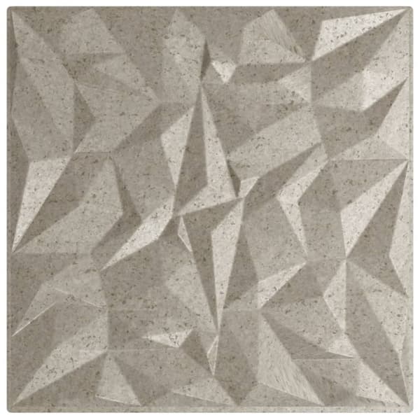 vidaXL Veggpaneler 48 stk beton 50x50 cm XPS 12 m² ametyst