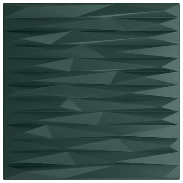 vidaXL vægpaneler 24 stk. 50x50 cm 6 m² XPS sten grøn
