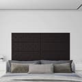 Miniatyrbild 1 av 2: Väggpaneler 12 st svart 90x30 cm konstläder 3,24 m²