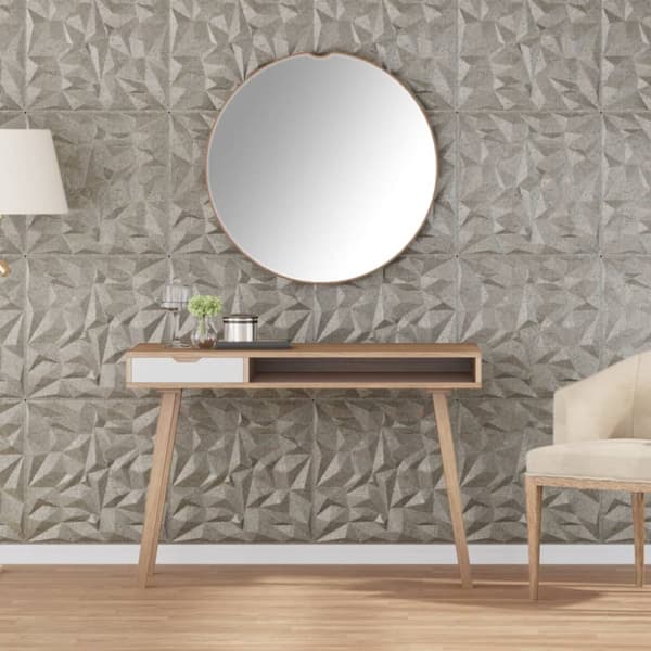 Väggpaneler 12 st beton 50x50 cm XPS 3 m² ametist