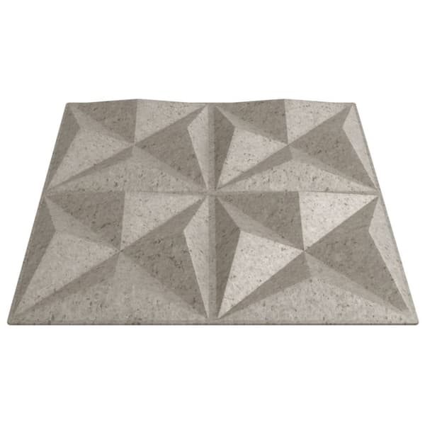 Seinäpaneelit 48 kpl Betoni 50x50 cm XPS 12 m² Origami