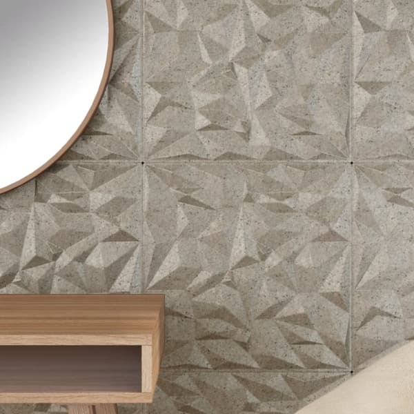 Seinäpaneelit 48 kpl Betoni 50x50 cm XPS 12 m² Ametisti