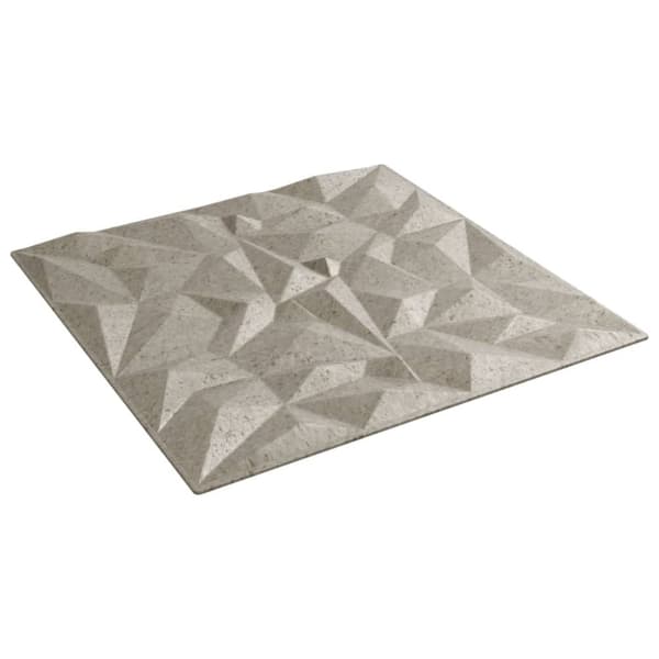 Seinäpaneelit 48 kpl Betoni 50x50 cm XPS 12 m² Ametisti