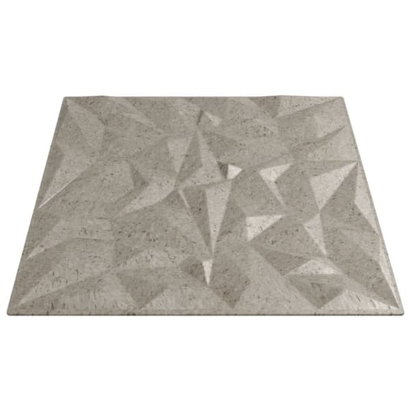 Seinäpaneelit 48 kpl Betoni 50x50 cm XPS 12 m² Ametisti