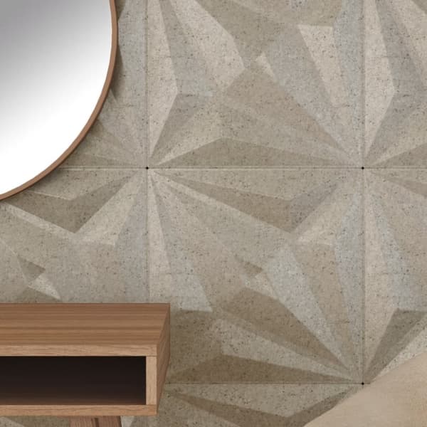 Seinäpaneelit 48 kpl Betoni 50x50 cm XPS 12 m² Tähti