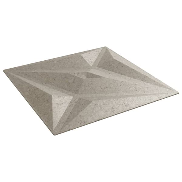 Seinäpaneelit 48 kpl Betoni 50x50 cm XPS 12 m² Tähti