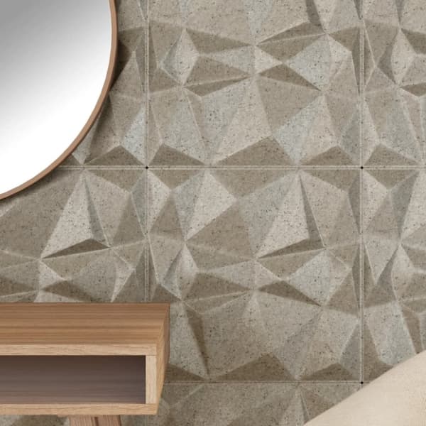 Seinäpaneelit 12 kpl Betoni 50x50 cm XPS 3 m² Timantti