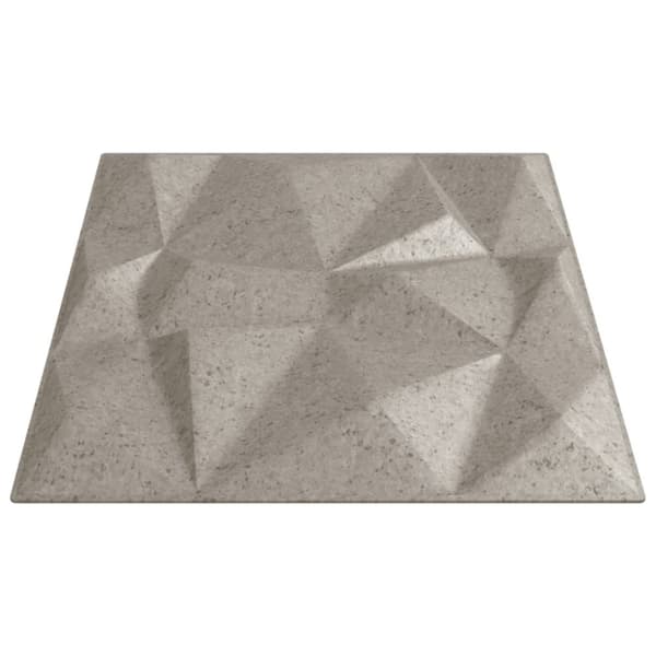 Seinäpaneelit 12 kpl Betoni 50x50 cm XPS 3 m² Timantti