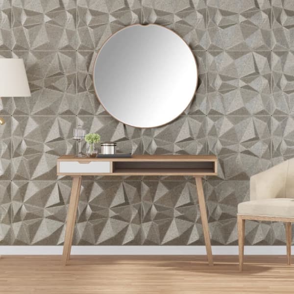 Seinäpaneelit 12 kpl Betoni 50x50 cm XPS 3 m² Timantti