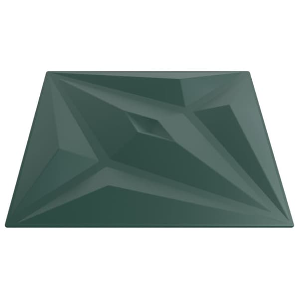 Seinäpaneelit 12 kpl Vihreä 50x50 cm XPS 3 m² Tähti