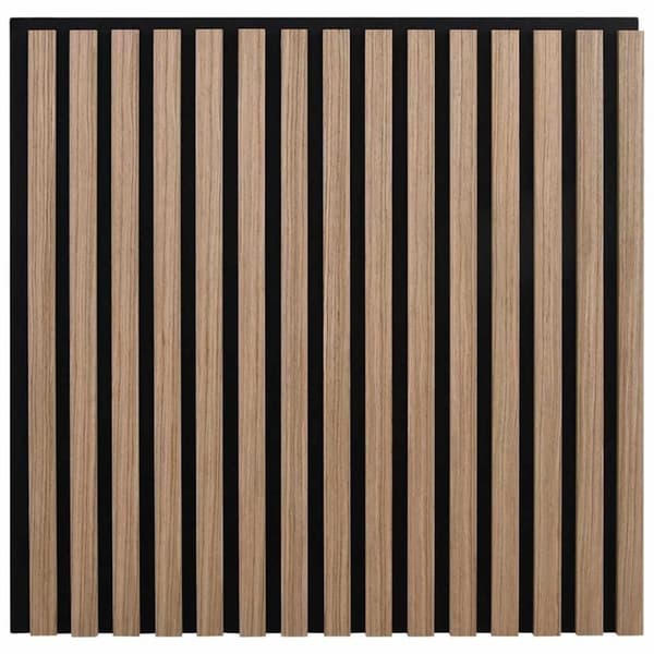 vidaXL akustiske vægpaneler 2 stk. med spalter 60,5x60 cm egefiner