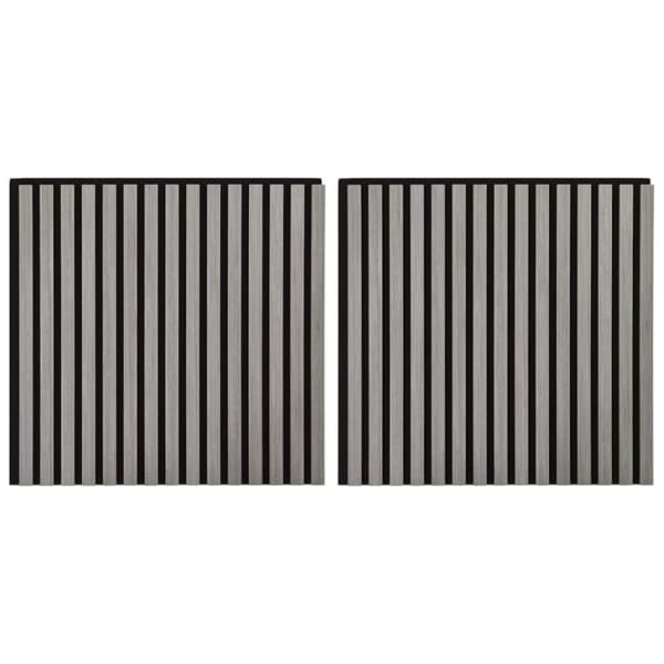 vidaXL akustiske veggpaneler 2 stk lamell 60,5x60 cm eikefiner