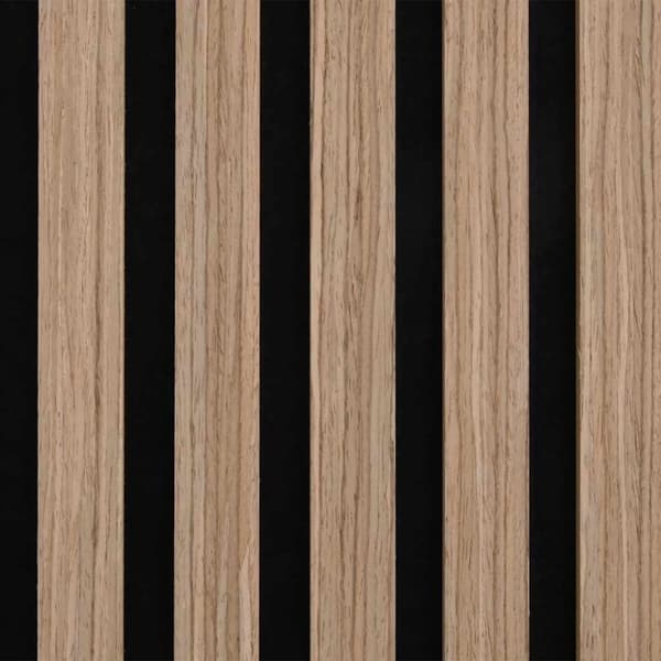 vidaXL akustiske veggpaneler 2 stk lamell 60,5x60 cm eikefiner