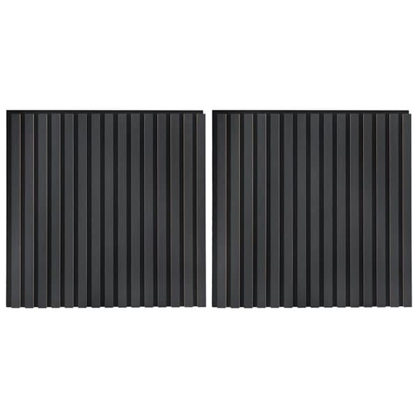 vidaXL akustiske veggpaneler 2 stk lamell 60,5x60 cm eikefiner