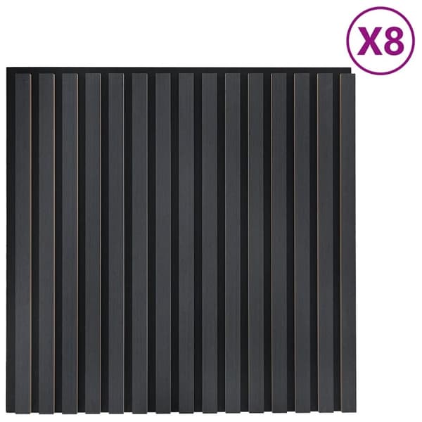 vidaXL Akustiset seinäpaneelit 8 kpl Säle 60,5x60 cm tammiviilu