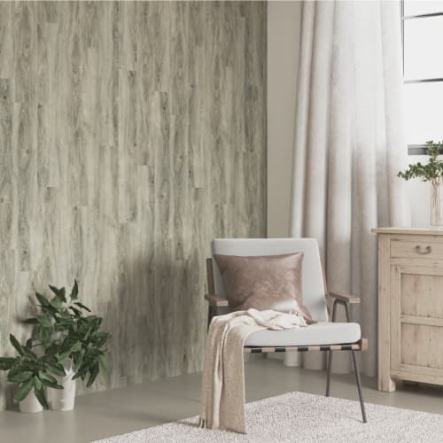 Väggpaneler träimitation grå PVC 4,12 m²