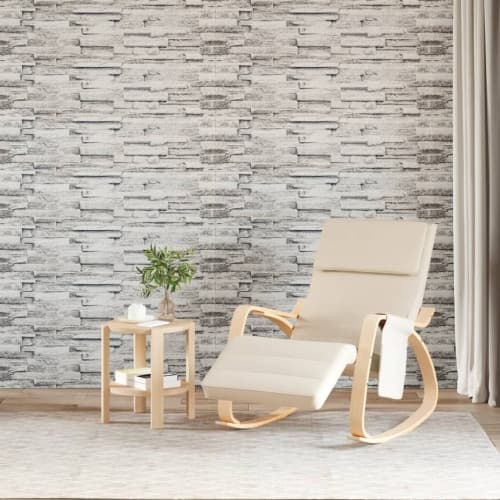 Väggpaneler 3D 14 st ljusgrå 100x25 cm EPS