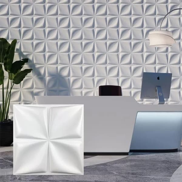 3D vægpaneler 10 stk 30x30 cm – PVC vægklistermærker, ikke-klistermærker, badeværelse vægmaleri