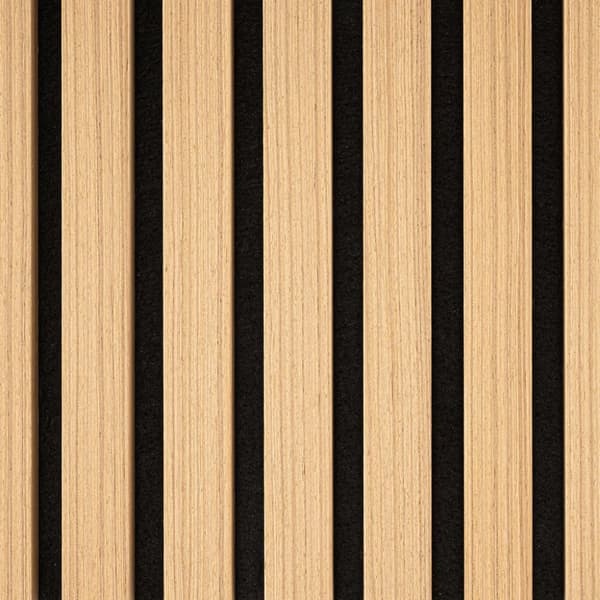 WallArt Aku akustiska väggpaneler naturlig ek 4 st
