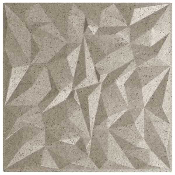 Väggpaneler 24 st beton 50x50 cm XPS 6 m² ametist