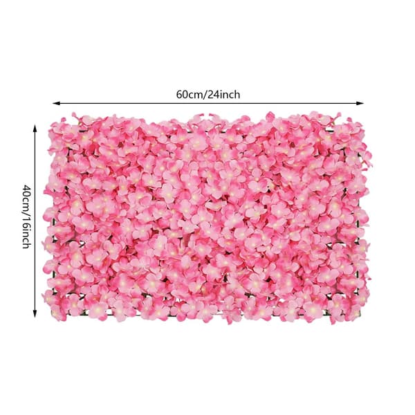 Konstgjorda Blomväggspaneler, Elegant Rosa Dekor, Lätta att Installera,Rosa