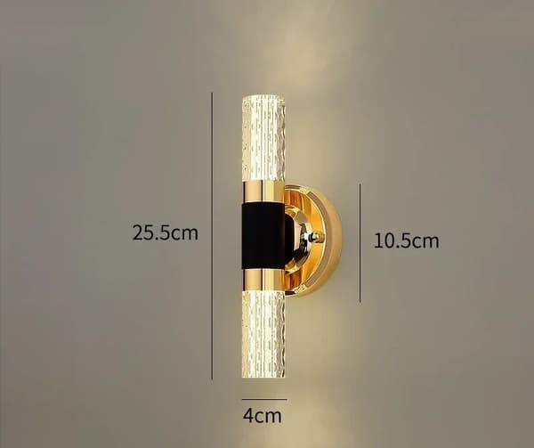 Kultaiset peilivalot, modernit seinävalaisimet, LED-valaistus,Lämmin valkoinen (2700-3500K), 6-10W, f