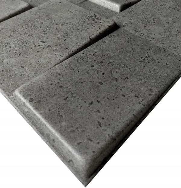 Dekorativa väggpaneler grafitfärgade tegelväggar 50x50 cm 8-pack