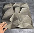 Pikkukuva 2 / 2: Koristeelliset seinäpaneelit 50x50 cm, 8 kpl pakkaus, antrasiitti