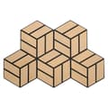 Miniatyrbillede 9 af 11: Akustiske Paneler, Hexagon Honeycomb, 30x26 cm, Naturlig Eg