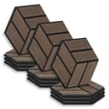 Miniatyrbillede 1 af 11: Akustiske Paneler, Hexagon Honeycomb, 30x26 cm, Brun