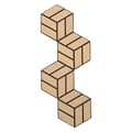 Miniatyrbillede 10 af 11: Akustiske Paneler, Hexagon Honningkage, 30x26 cm, Naturlig Eg