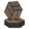 Miniatyrbillede 1 af 11: Akustiske Paneler, Hexagon Honningkage, 30x26 cm, Brun
