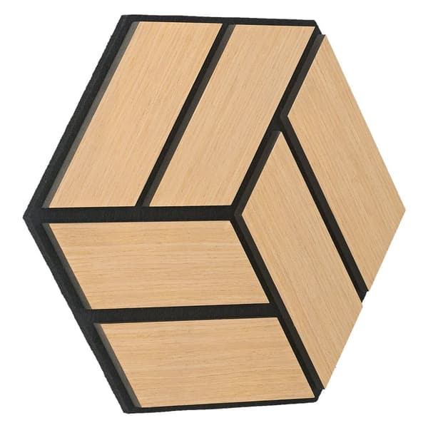 Akustiske paneler, 30x26 cm, Naturlig Eg