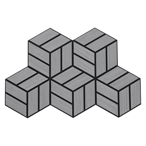 Akustiska Paneler, Hexagon Honeycomb, 30x26 cm, Grå