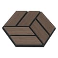 Miniatyrbild 4 av 11: Akustiska Paneler, Hexagon Honeycomb, 30x26 cm, Brun