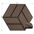 Miniatyrbild 2 av 11: Akustiska Paneler, Hexagon Honeycomb, 30x26 cm, Brun