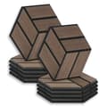 Miniatyrbillede 1 af 11: Akustiske Paneler, Hexagon Honningkage, 30x26 cm, Brun