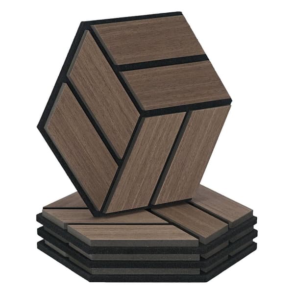 Akustiska paneler, 30x26 cm, Brun