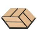 Miniatyrbillede 4 af 11: Akustiske Paneler, Hexagon Honningkage, 30x26 cm, Naturlig Eg