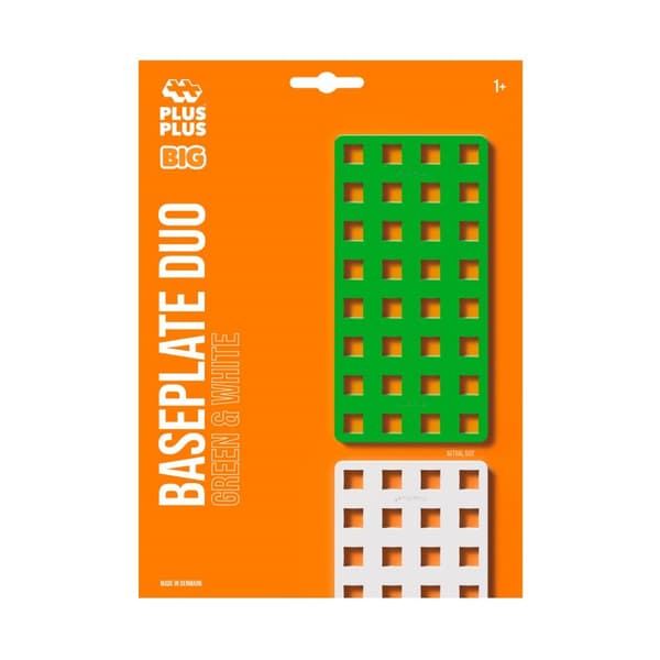 Plus Plus BIG Base plate 2 pcs White/Green
