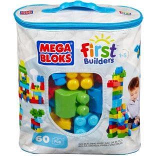 Mega Bloks First Builders Big Building Bag 60pcs Blue (dch55)