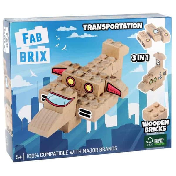 FabBrix Transport -  träklossar av certifierat trä