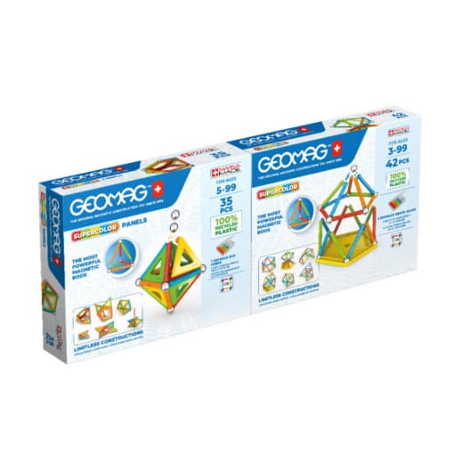 Geomag Supercolor Dubbelförpackning 35 + 42 Bitar