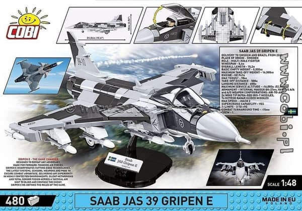 COBI SAAB JAS 39 GRIPEN E BYGNINGSMODEL