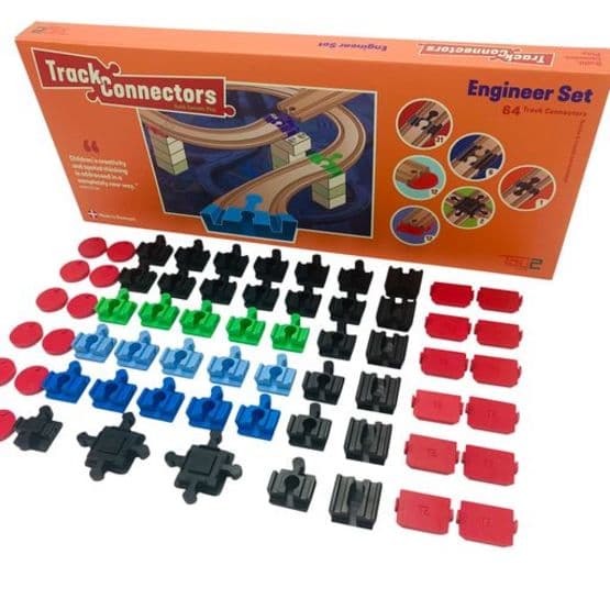 Toy2 - Track Connector - Tågebanedelar - Engineer Set - Medium